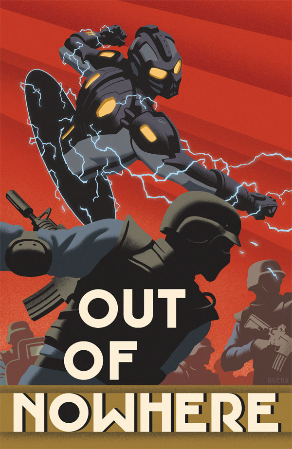 Cover for Blackout #1 Paolo Rivera variant cover) (24-908)