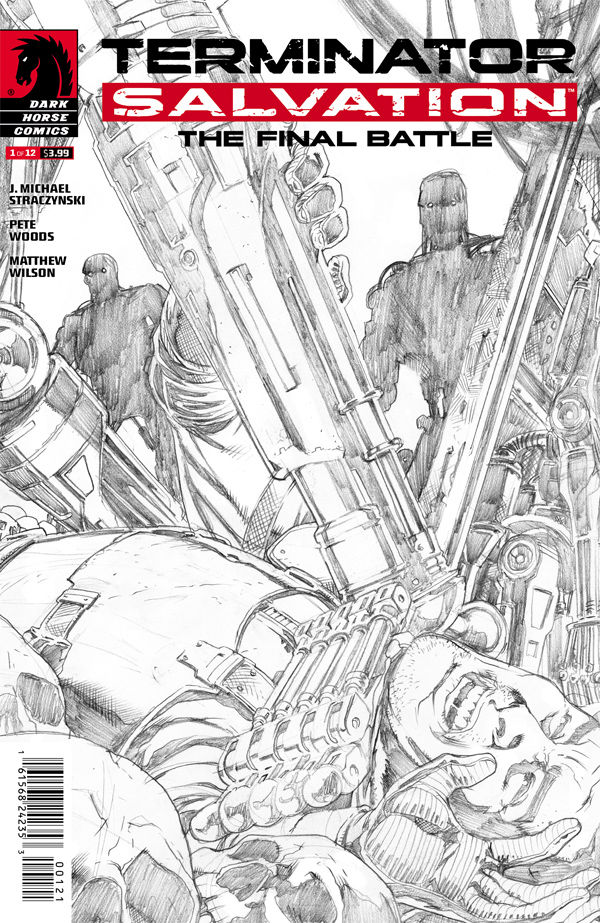 Cover for Terminator Salvation: The Final Battle #1 (Pete Woods Pencil variant cover) (24-983)