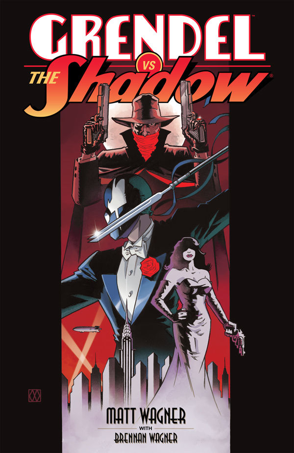 Cover for Grendel vs. The Shadow HC (25-562)
