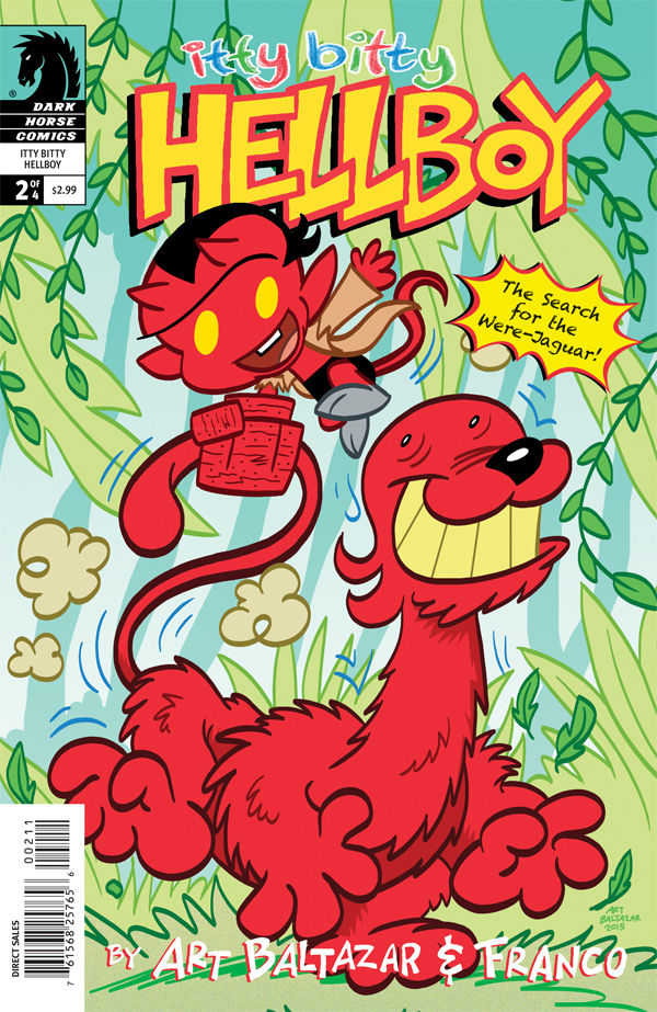 Cover for Itty Bitty Hellboy: The Search for the Were-Jaguar #2 (25-766)