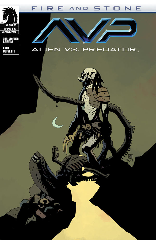 Cover for Alien vs. Predator: Fire and Stone #1 (Mike Mignola variant cover) (25-880)