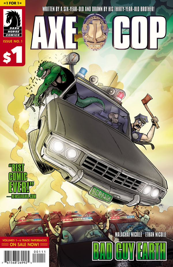 Cover for 1 for $1: Axe Cop: Bad Guy Earth #1 (26-992)