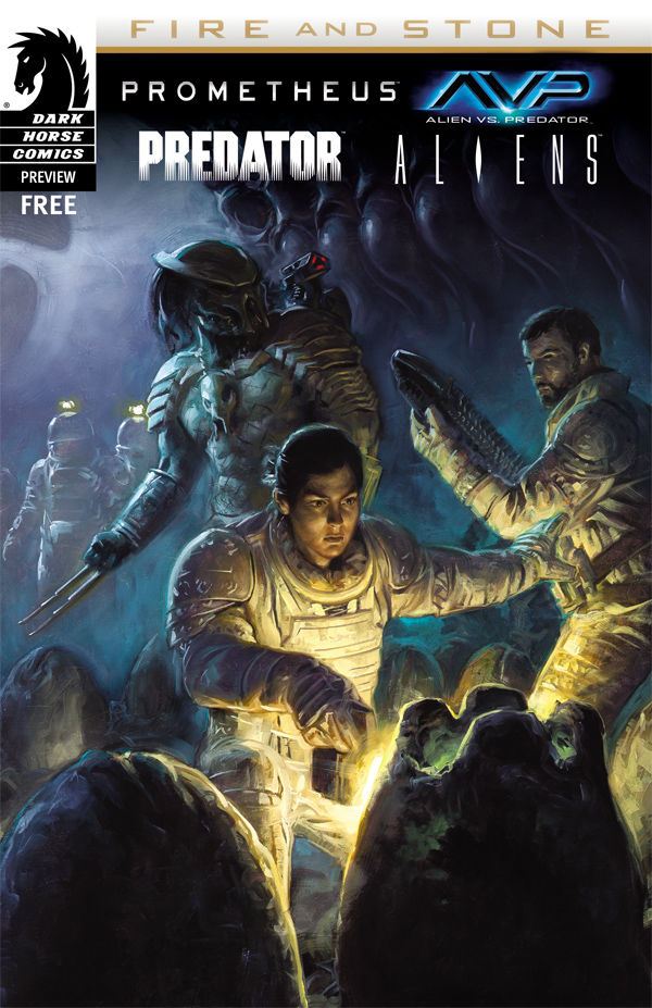 Cover for Prometheus/Aliens/AvP/Predator: Fire and Stone Sampler (Digital Exclusive) (27-920)