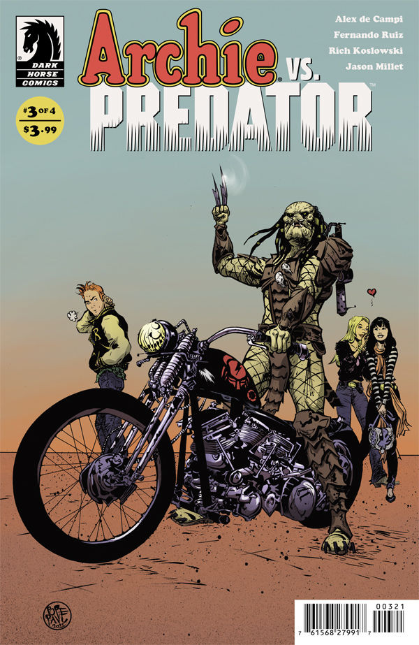Cover for Archie vs. Predator #3 (Paul Pope variant cover) (28-400)