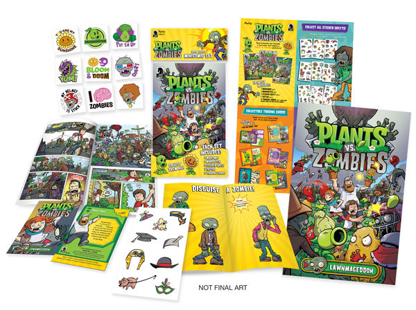 Cover for Plants vs. Zombies Minicomic Set Display Box (29-911)