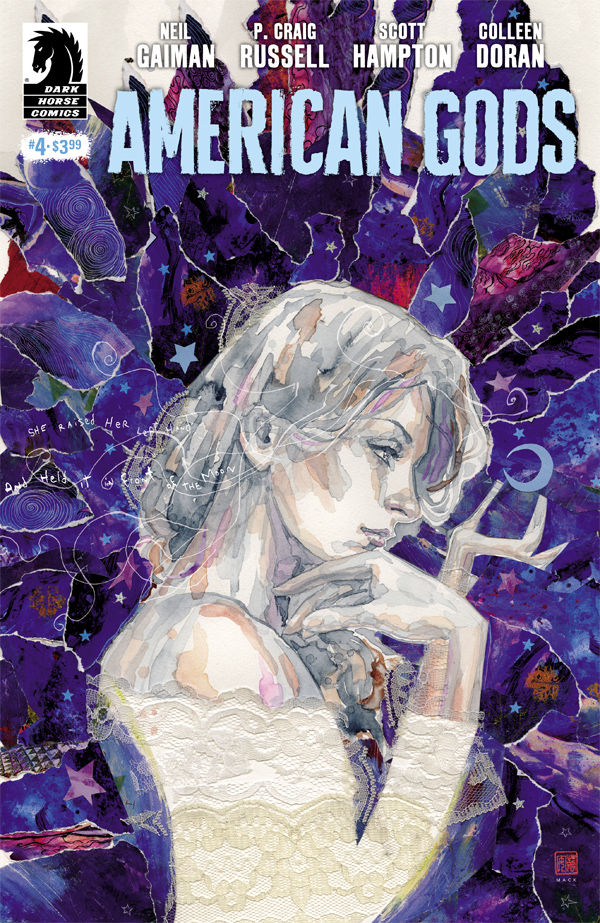 Cover for American Gods: Shadows #4 (David Mack Variant Cover) (3000-408)