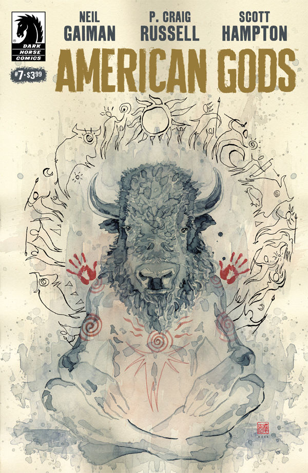 Cover for American Gods: Shadows #7 (David Mack Variant Cover) (3000-411)