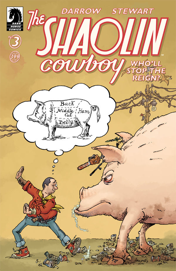Cover for The Shaolin Cowboy: Who'll Stop the Reign? #3 (Sergio Aragones Variant Cover) (3001-419)