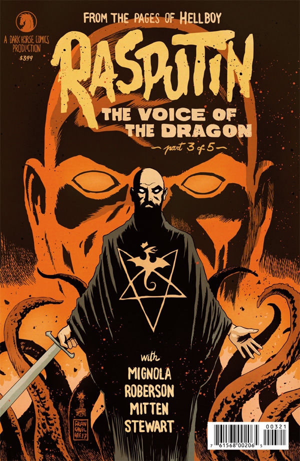 Cover for Rasputin: The Voice of the Dragon #3 (Francesco Francavilla Variant Cover) (3001-423)
