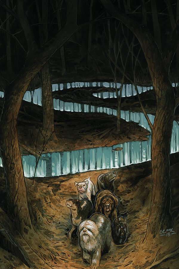 Cover for Beasts of Burden: Wise Dogs and Eldritch Men #3 (Tyler Crook Variant Cover) (3001-568)