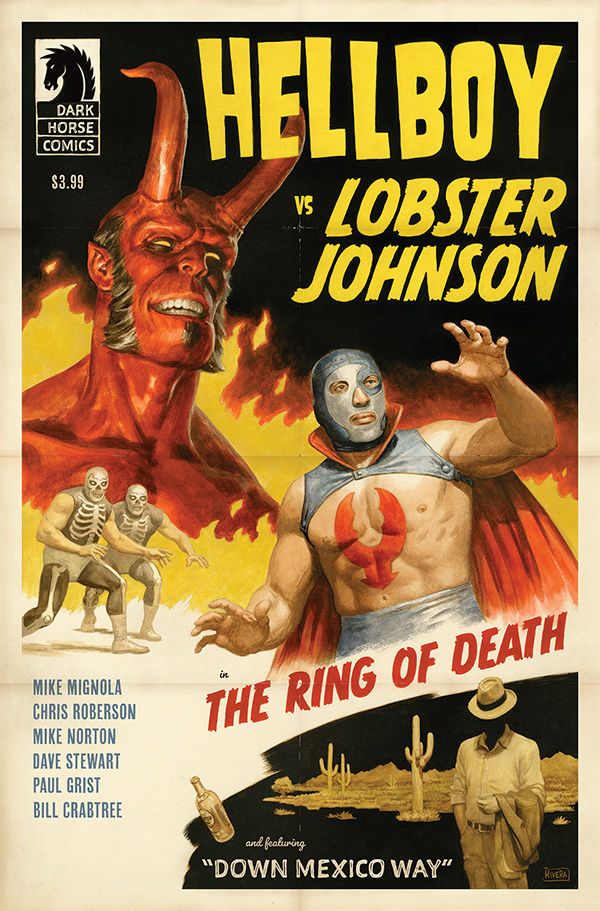 Cover for Hellboy vs. Lobster Johnson in: The Ring of Death one-shot (3002-614)