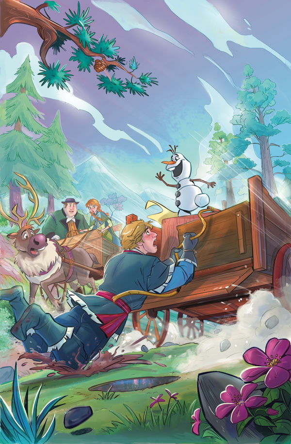 Cover for Disney Frozen: Reunion Road #3 (Luisa Russo Variant Cover) (3003-104)