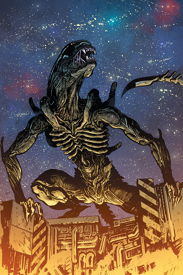 Cover for William Gibson's Alien 3 #3 (Daniel Warren Johnson Variant Cover) (3003-265)