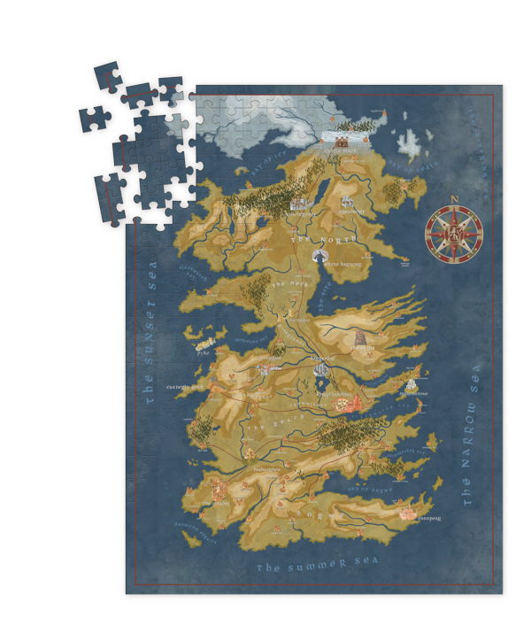 Cover for Game of Thrones Puzzle: Cersei Lannister Westeros Map (3003-433)
