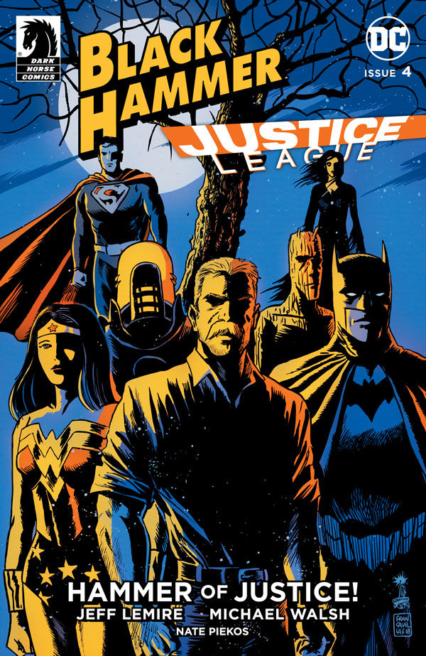Cover for Black Hammer/Justice League: Hammer of Justice! #4 (Francesco Francavilla Variant Cover) (3003-853)