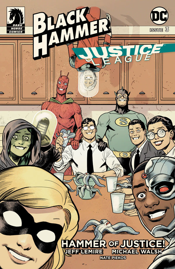 Cover for Black Hammer/Justice League: Hammer of Justice! #3 (Evan Shaner Variant Cover) (3003-864)