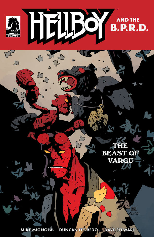 Cover for Hellboy and the B.P.R.D.: The Beast of Vargu one-shot (Mike Mignola Variant Cover) (3004-985)