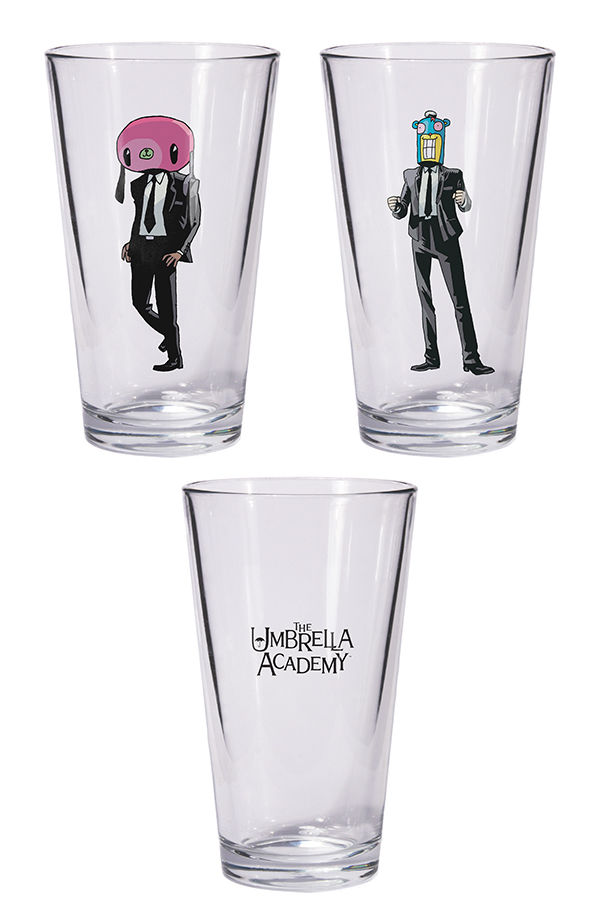 Cover for Umbrella Academy Hazel and Cha Cha pint glass set (3005-390)