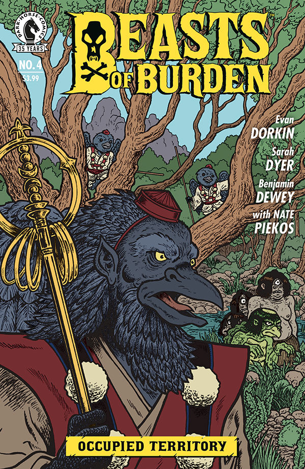 Cover for Beasts of Burden: Occupied Territory #4 (Evan Dorkin & Sarah Dyer Variant Cover) (3006-365)