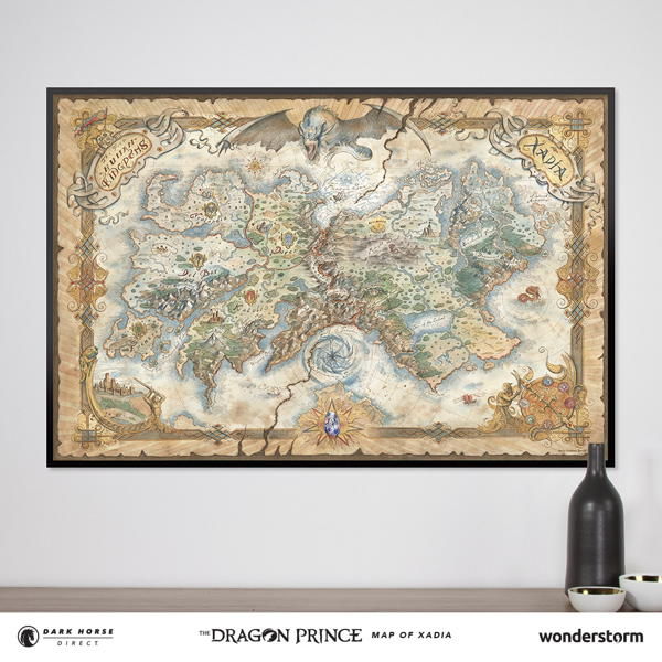 Cover for The Dragon Prince Map of Xadia Print (Dark Horse Direct) (3007-283)