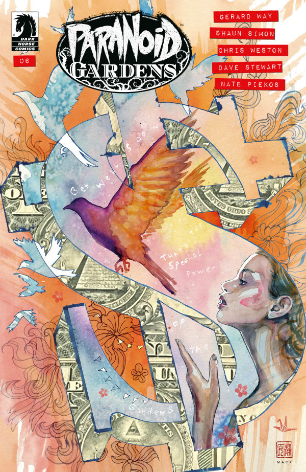 Cover for Paranoid Gardens #6 (David Mack Variant Cover) (3008-214)