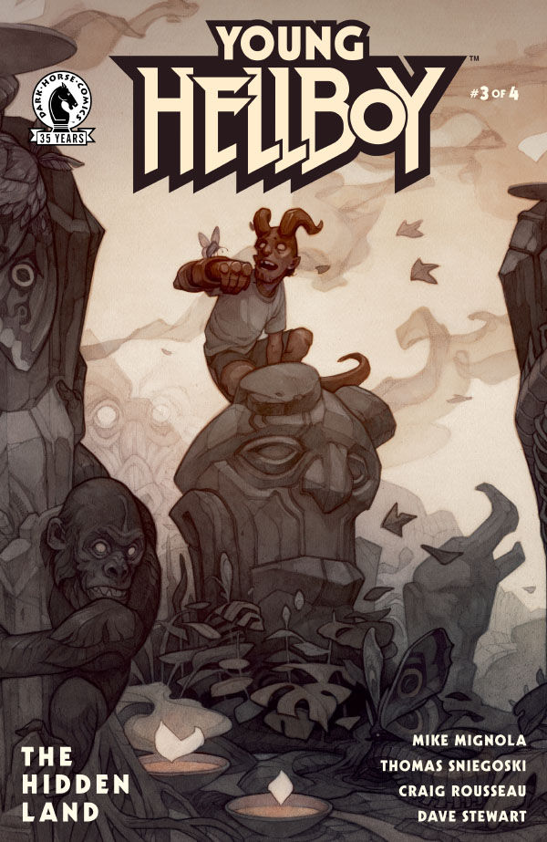 Cover for Young Hellboy: The Hidden Land #3 (Wylie Beckert Variant Cover) (3008-371)