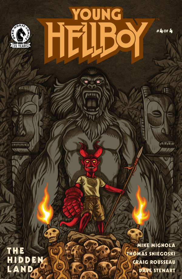Cover for Young Hellboy: The Hidden Land #4 (Anthony Carpenter Variant Cover) (3008-372)