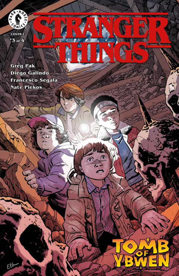 Cover for Stranger Things: The Tomb of Ybwen #3 (Ethan Young Variant Cover) (3008-699)