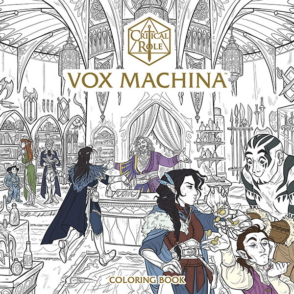 Cover for Critical Role: Vox Machina Coloring Book TPB (3009-555)