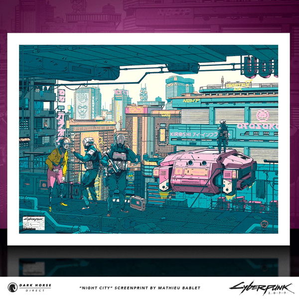 Cover for Cyberpunk 2077: Night City Fine Art Print (Dark Horse Direct) (3009-822)