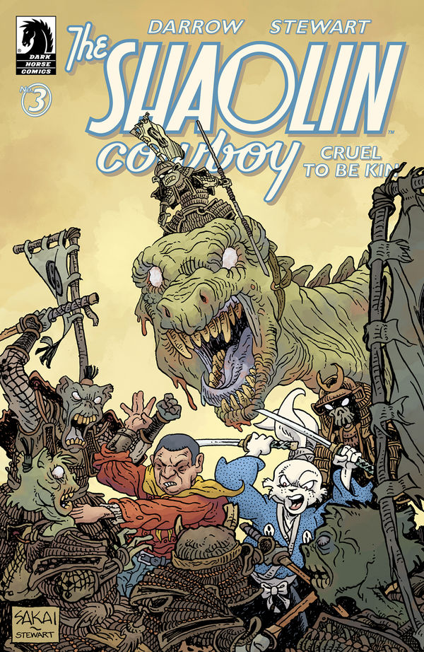 Cover for The Shaolin Cowboy: Cruel to Be Kin #3 (Stan Sakai with Dave Stewart Variant Cover) (3009-828)