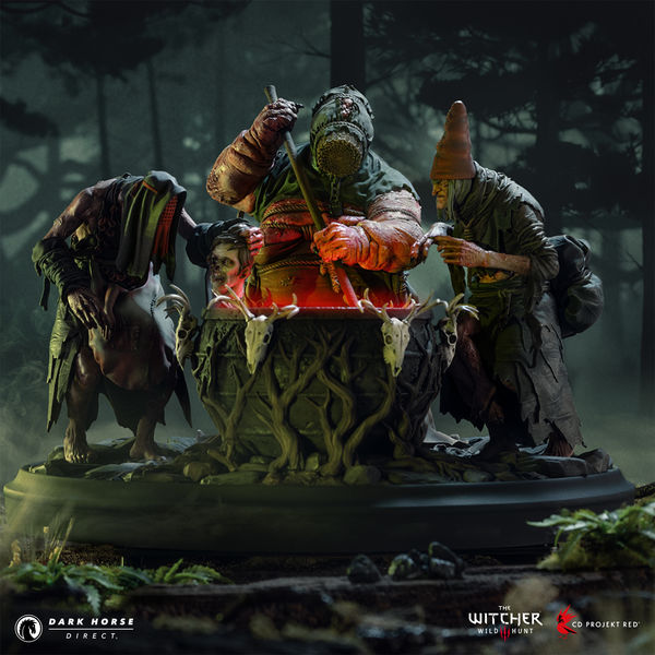 Cover for The Witcher 3: Wild Hunt - Crones Bubbling Cauldron Statue (Dark Horse Direct) (3010-226)