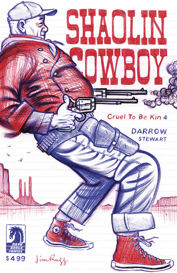 Cover for Shaolin Cowboy: Cruel to Be Kin #4 (Jim Rugg Variant Cover) (3010-774)