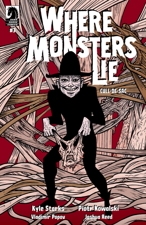 Cover for Where Monsters Lie: CULL-DE-SAC #3 (Evan Dorkin Variant Cover) (3013-969)