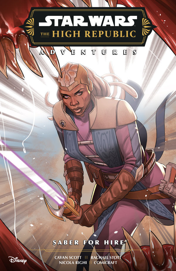 Cover for Star Wars: The High Republic Adventures Phase III--Saber for Hire TPB (3014-618)