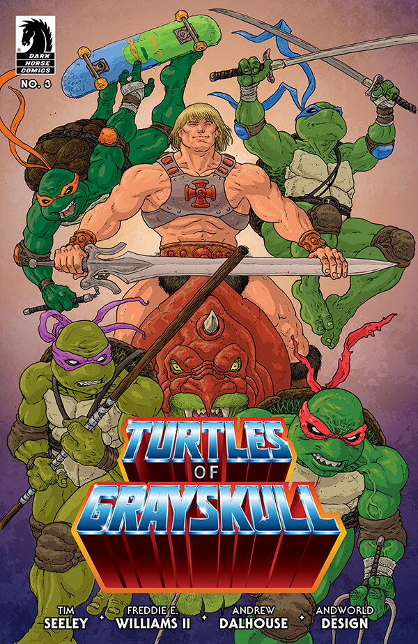 Cover for Masters of the Universe/Teenage Mutant Ninja Turtles: Turtles of Grayskull #3 (Ramon Villalobos Variant Cover) (3015-842)