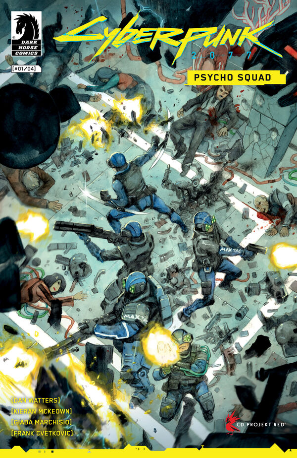 Cover for Cyberpunk 2077: Psycho Squad #1 (Niko Henrichon Variant Cover) (3016-464)