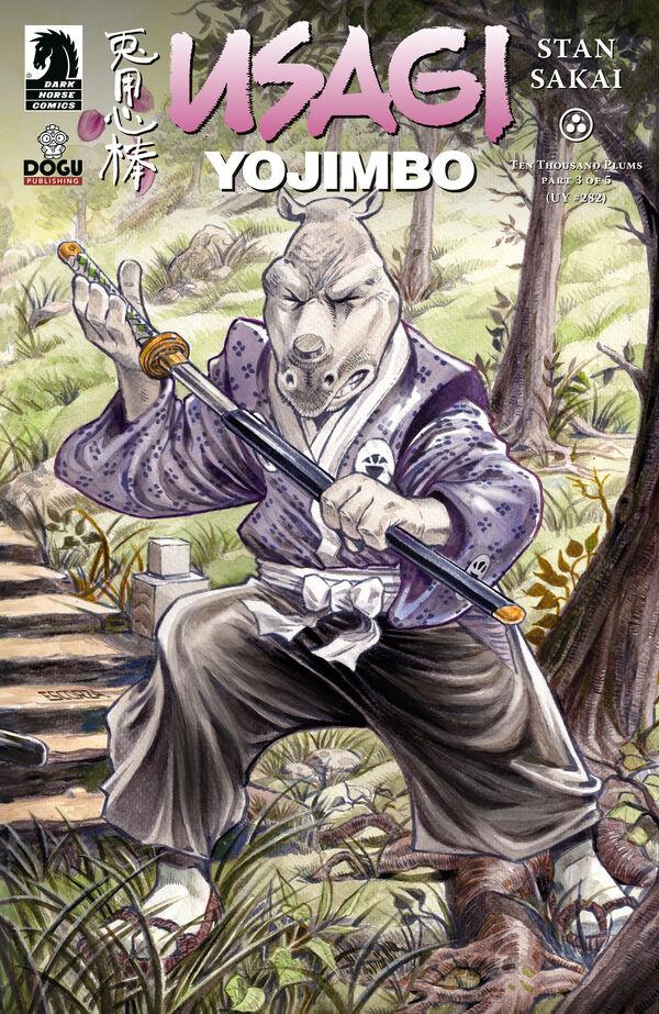 Cover for Usagi Yojimbo: Ten Thousand Plums #3 (Escorza Brothers Variant Cover) (3016-567)
