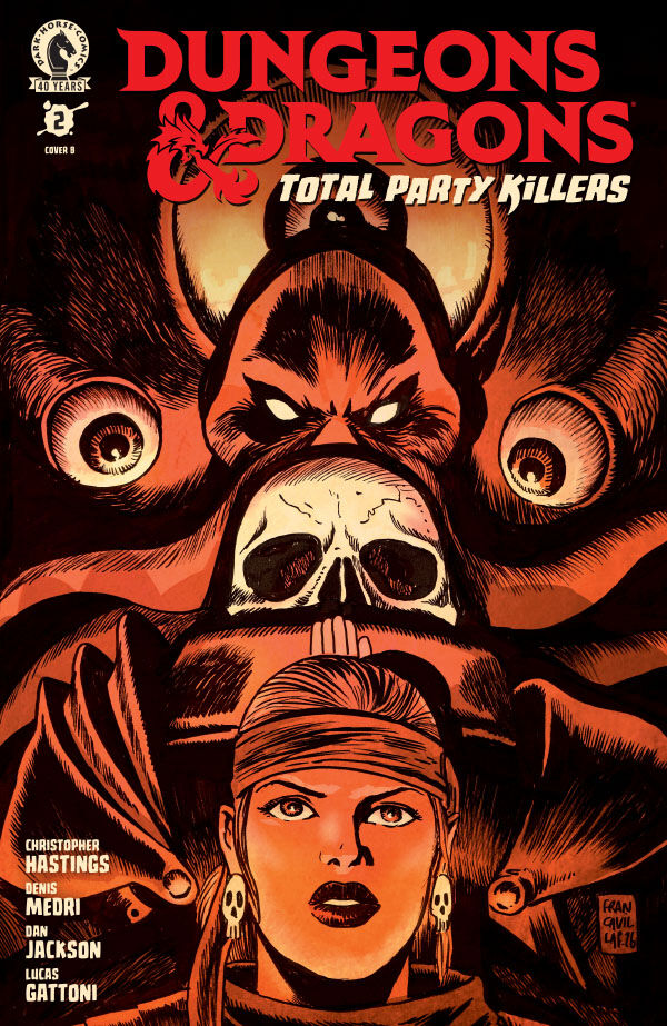 Cover for Dungeons & Dragons: Total Party Killers #2 (Francesco Francavilla Variant Cover) (3016-845)