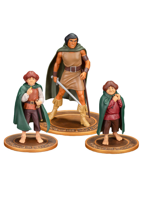 Cover for The Lord of the Rings Animated Film PVC Figure Set: Frodo, Aragorn, Samwise (3018-443)