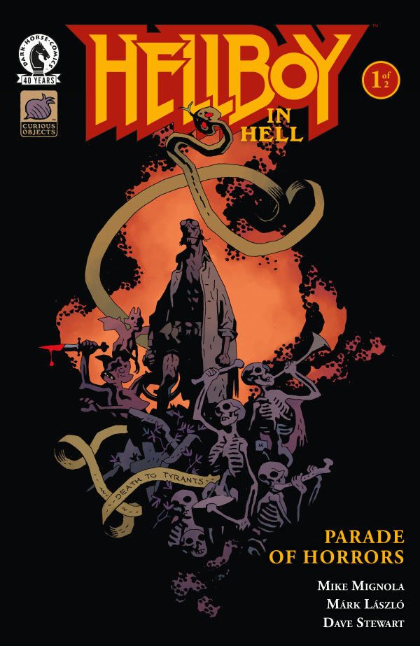 Cover for Hellboy in Hell: Parade of Horrors #1 (Mike Mignola Variant Cover)