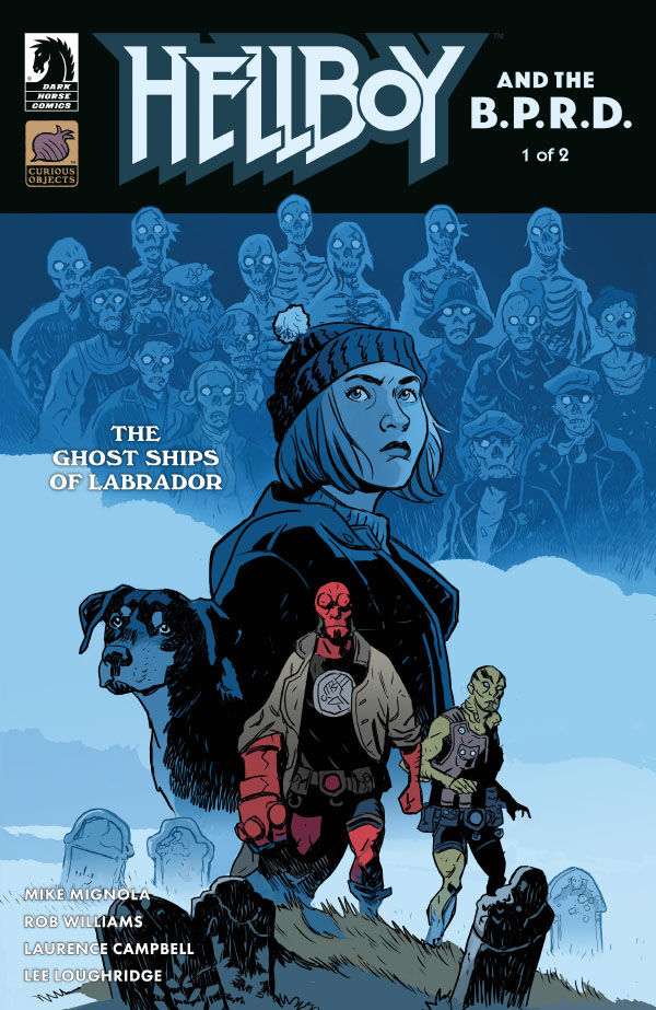 Cover for Hellboy and the B.P.R.D.: The Ghost Ships of Labrador #1 (Matt Smith Variant Cover) (3019-025)