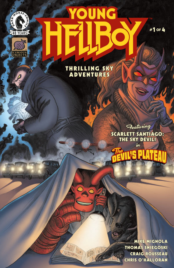 Cover for Young Hellboy: Thrilling Sky Adventures #1 (David Hitchcock Variant Cover) (3019-102)
