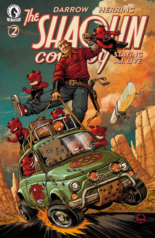 Cover for Shaolin Cowboy: Staying A.I.Live #2 (Dave Johnson Variant Cover) (3019-883)