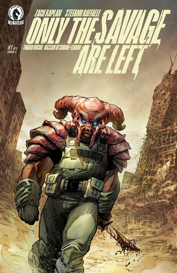 Cover for Only the Savage Are Left #1 (Todd Beats Variant Cover) (3019-949)