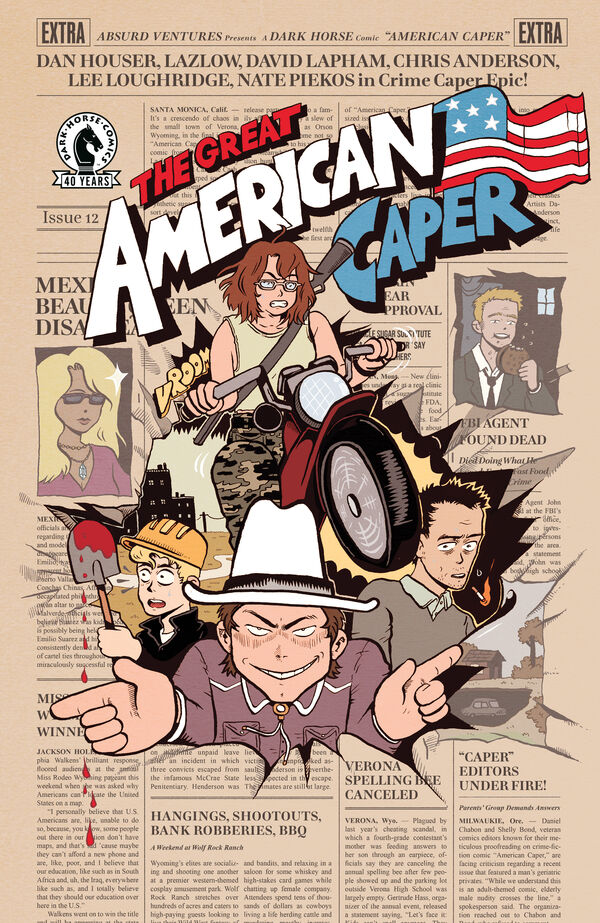Cover for American Caper #12 (Caroline Cash Variant Cover) (3020-407)