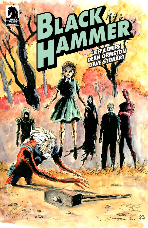 Cover for Black Hammer #1 (Facsimile Reprint) (Jeff Lemire Variant Cover) (3020-670)