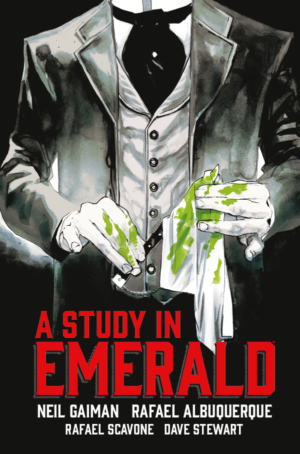 Cover for Neil Gaiman's A Study in Emerald HC (30-897)