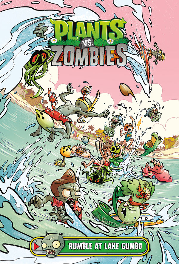 Cover for Plants vs. Zombies Volume 10: Rumble at Lake Gumbo HC (31-004)