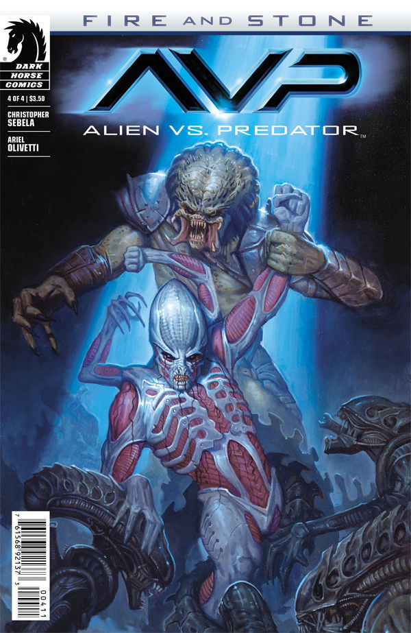 Cover for Alien vs. Predator: Fire and Stone #4 (92-223)